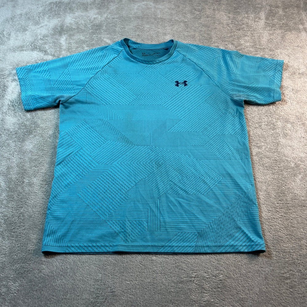 Under Armour Training T-Shirt Athletic Activewear Gym Shirt Medium Teal Men's